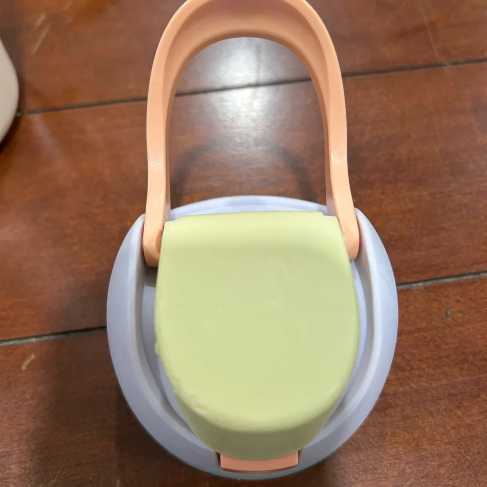 Cream Water Bottle with Pastel Accents - Picture 8 of 9